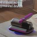 PATO Mattress Vacuum Cleaner, Wireless Handheld Bed Vacuum Cleaner with UV-C Light, HEPA Filter and Ultrasonic Vibration, 12KPa, Suitable for Beds, Sofas, Car Seats, Carpets (Golden)