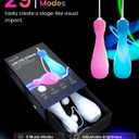 LED Poi Sticks 241 Modes & Music Sync | 10,000+ Customizable Colors Poi Balls | USB Rechargeable Led Poi for Raves/Festivals