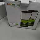 LE 1000LM Battery Powered LED Camping Lantern, Waterproof Tent Light with 4 Light Modes, Camping Essentials, Portable Lantern Flashlight for Camping, Emergency Light, Power Outages, Not Rechargeable (Green-1000lm-2Pack)