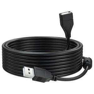 Zosvoses USB 2.0 Extension Cable Compatible with Oculus Rift/Rift S/Quest/Quest 2 VR/Quest 3 VR/Link, Valve Index VR, PS4, Xbox One, Webcam, USB A Male to Female Extension Cable, 16ft