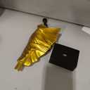 Golden Flowing Dress Abstract Woman Resin Statue, Large