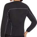 SEXYWG Sauna Jackets for Women Long Sleeve Sauna Suit Crew Neck Sweat Shirt | Silver Heat-Trapping Lining| Long Sleeve Coverage| Lightweight Sweat Top| Gym, Running & Training Use| Sweat-Enhancing Top