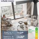 60 Inch Ceiling Fan with Lights and Remote, Smart APP Control, Dimmable with All-Setting Memory, Quiet DC Motor Reversible Blades, Damp Rated Modern Ceiling Fan for Bedroom Patio Living Room