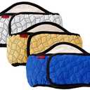 Mkono Male Dog Belly Band Wraps Washable Dog Diapers Male for Small and Medium Dogs, Waist 14.2 Inches to 20 Inches(3 Pack,Blue,White,Yellow), S