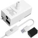 D443 Pet Water Fountain Replacement Pump, Compatible with 50oz & 95oz Cat/Dog Fountains, Ultra Quiet, USB-Powered, Long-Lasting, Easy to Clean (With Black Filter Cotton)