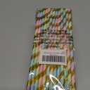 2 x YAOSHENG [100 Pack] Pink & Gold Paper Straws Disposable, 100% Biodegradable Multi-Pattern Party Straws For Birthday, Wedding and Holiday Decoration (Seven Colors)