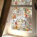 Stained Glass Window Film,Window Privacy Films,Rainbow Glass Decals Stickers for Home Anti UV17.7" x 43.3"