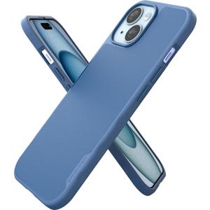 Smartish iPhone 15 Magnetic Case - Gripmunk Compatible with MagSafe [Lightweight + Protective] Slim/Thin Grip Cover with Microfiber Lining for Apple iPhone 15 - Blues on the Green