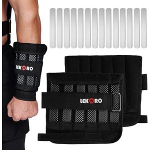 Wrist Arm Weights, Adjustable Wrist Weights, Removable Wrist Ankle Weights for Men Women, for Fitness, Walking, Jogging, Workout, Running, 1Pair 2 Pack