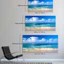 Muolunna BK6750 Beach Wall Art Canvas Prints - Ocean Seascape Tropical Blue Sea Coast Picture Nature Landscape Artwork for Living Room Bedroom Office Home Wall Decor, Large Framed 20x40 inch