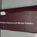 Retro Wireless Keyboard and Mouse Combo with Wrist Rest - Aesthetic Typewriter Style, Full-Size Clicky Tactile Floating Round Keys, 2.4GHz Ergonomic Set for Mac, Windows(Coffee Color)