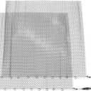 2 Packs Fireplace Mesh Screen Curtains Decorative Scroll Design Spark Guard Chain with 2 Pulls, Hanging Replacement Screens for Home Wood Burning Fireplace (24 * 20in)