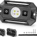 UTV Dome Light, 12v Universal Roll Bar Mount Led Dome Light UTV Interior Light Utility Roll Cage Dome Light Map Lights for UTV ATV SXS Side by Side Truck Golf Cart - White & Red