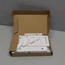 1/6 Scale Wooden Dollhouse Furniture Set  Fits 12in Dolls  White Miniature Square Table & 2 Chairs (3PCS) Furnishings Model Toy for Decor Doll Living Room Not Full-Size Furniture