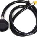 Salon Shampoo Bowl Replacement Hose Assembly with Rinse Sprayer Head – Black Flexible Hose for Barber & Spa Backwash Units