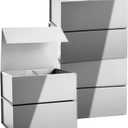 Stockroom Plus 6 Pack Magnetic Gift Boxes with Lids, 9.5 x 7 x 4 Inches for Birthday, Wedding, Groomsman and Bridesmaid Proposal Box (Gray) (Grey)