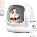 MeoWant Automatic Cat Litter Box, Large Opening Self Cleaning Litter Box with Safety Protection for Multiple Cats, App Control, Odor-Free, 75L Space, Yellow