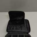 Relavel Travel Makeup Train Case Makeup Cosmetic Case Organizer Portable Artist Storage Bag with Adjustable Dividers for Cosmetics Makeup Brushes Toiletry Jewelry Digital Accessories Black (Small)