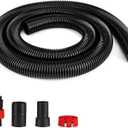 Shop-Vac 8 FT X 1-7/8" Universal Hose, Replacement Hose Compatible with Rigid, Dewalt, Husky, Craftsman, Bauer, Masterforce Vacuum Cleaners