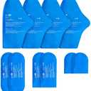 SuzziPad Replacement Ice Gel Packs for Cold Therapy Gloves (4-Piece Set), S/M