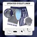 Men's Swim Trunks with Compresssion Liner 7" Swimwear Board Shorts 2-in-1 Bathing Suits with Zipper Pockets (XXL)