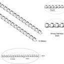 DanLingJewelry 30 Feet 304 Stainless Steel Unwelded Twisted Curb Chain Link in Bulk for Necklace DIY Jewelry Making 4.5x3mm