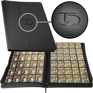 TopDeck 2000 Card Binder - TCG ARCHIVE - 30 Pocket Card Binder - Ringless Binder Compatible with Pokemon Cards, Yu-Gi-Oh, Magic the Gathering, and More - Side Load Sleeves - Cards Album (Black), Holds up to 2000 cards
