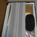 Window Air Conditioner Side Panels with Frame,Adjustable Extra Wide Air Conditioner Side Panels Fits Most 5,000-14,000 BTU Window AC Units,Window AC Side Panel Curtain Kit,2 Pack