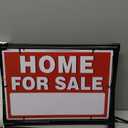 Home For Sale Sign with Stakes, 30 Tall, Double Sided Signs, For Sale By Owner Signs for Real Estate, Yard Sign for Home House Real Estate (3 Pack)