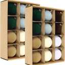 24 Pcs Velvet Christmas Balls Bulk Shatterproof Plastic Christmas Tree Decorations for Decorative Hanging Baubles (24, CoffeeWhiteHaze BlueBeigeBlackish GreenKhaki, 3.15Inch)