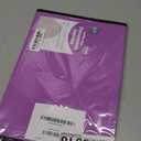Enday Square Flap Plastic File Holder, Purple, A4 Letter Size, Reusable, Snap Closure, 13" x 9.4"