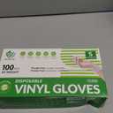SWIFTLITE Disposable Vinyl Gloves, Food Safe, Latex-Free Powder-Free Clear Plastic Gloves for Cooking, House Clean, Food Prep
