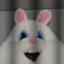 Bunny Mascot Head Costume Rabbit Animal Head Mask Cosplay Dress Halloween Party Suit