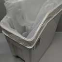 Grain Rice Storage Bin Food Containers Set Leak Proof Locking Lid, Large Storage Boxes Plastic Cereal Pet Food 15kg(18L), Grey,2packs