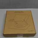 Laptop Stand for Desk - Adjustable, Foldable Clear Acrylic Riser with 360 Rotating Base, Ergonomic Laptop Holder for MacBook Pro/Air & 10-16 Notebooks (Acrylic - Transparent color)