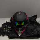 Youth Kids Motocross Helmet DOT Approved, Adult ATV Dirt Bike Off-Road Full Face Motorcycle Helmet with Goggles Gloves Mask for Boys Girls,Lightweight Breathable for Riding  (Small, Pink)