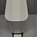 Cesun Small Bathroom Trash Can with Lid Soft Close, Step Pedal, 6 Liter / 1.6 Gallon Stainless Steel Garbage Can with Removable Inner Bucket, Anti-Fingerprint Finish (Creamy White)