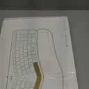 MageGee Typewriter Mechanical Gaming Keyboard, Retro Punk Pink Round Keycaps, 104 Keys LED White Backlit Wired Keyboards for Laptop MAC PC Gamer, with Magnetic Wrist Rest, Blue Switch