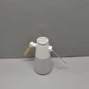 Electric Plant Mister with 180 Adjustable Long Nozzle, 2 Spray Modes, Battery Operated Garden Sprayer for Indoor Outdoor Plants  Minimalist White Design with Wood Grain Handle