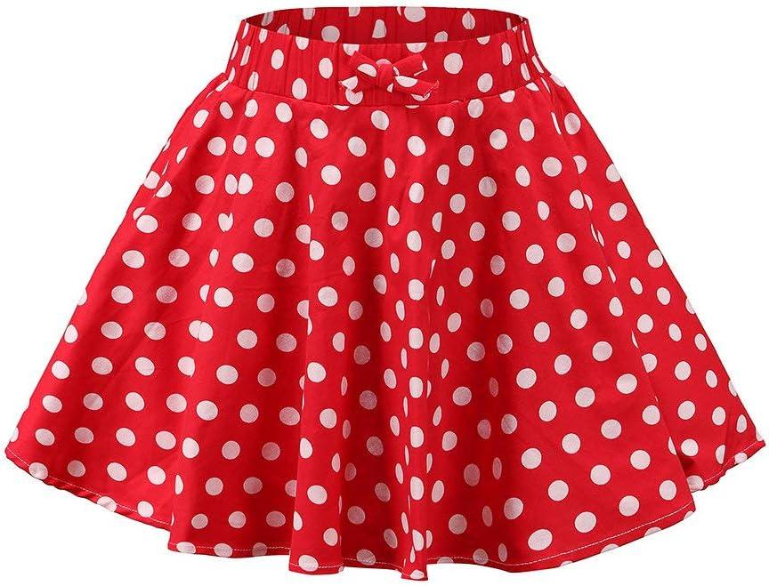 JE Sterguard Girls Polka Dot Mini Stretch Waist Full Round Skater Skirts for Party or Sport, Size 4T
