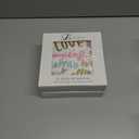 2 x LeZakaa 50Pcs Wedding Napkins-Love,Laughter,Happily Ever AfterLettering Gold Foil Design 3 Ply Disposable Paper Napkin Bridal Shower Tableware Party Supplies for Wedding, Engagement-6.5x6.5" Folded