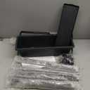 GENMOUS 5 Tier Raised Garden Bed Tall 45FT Vertical Elevated Garden Planter Standing Garden Bed Planter Box with Drainage Holes Removable Tray Outdoor Herb Planter Stand on Patio Balcony Porch Black