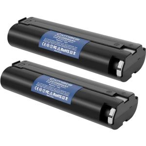Exmate 7.2V 3.5Ah Battery Compatible with Makita 7000 7002 7033 191679-9 632002-4 632003-2 192532-2 192695-4 6010D 6172D DA3000D 6018D 6019D 9500D DA301D 6073D ML702 Cordless Tool 2Pack