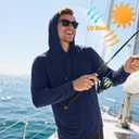 HovSiyla 5 Pack Men's UPF Fishing Shirts Long Sleeve Sun Protection Hoodie (XXL)