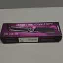 Hair Straightener Brush for Women: Negative Ionic 3-in-1 Curling & Straightening Brush, Ceramic Hot Comb with 15 Temps for Hair Styling, Gold