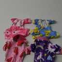 4 Pack Dog Pajamas Soft Lightweight Dog Recovery Suit Onesie Clothes for Small Medium Large Female Pet Boys Girls Dogs Cats (S (Back: 10",Chest: 14", Neck: 9.5"), Duck, Strawberry,Pig,Unicorn)