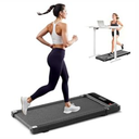 Aidoly Walking Pad Under Desk Treadmill, Portable Compact Electric Walking Treadmill, Quiet Fitness Machine with Remote Control & LED Display for Home Office, Black