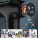 AYURA Massage Gun Deep Tissue, Muscle Massager Gun for Pain Relief, Percussion Massage Gun with 30 Speeds & 6 Heads, Portable Handheld Back Massage Gun for Athlets Men Women