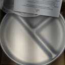 Elk and Friends Stainless Steel Divided Plates with Silicone Sleeve for Babies & Toddlers | Lids Included | Stay Put Suction | Dinner & Snack Plates | 2 Pack (Sage/Misty Blue)