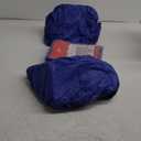 Sorfey Picnic Table Cover with Bench Covers -Fitted with Elastic, Vinyl with Flannel Back, Fits for Table 30"x 60" Rectangle,Water Proof, Solid Blue Design